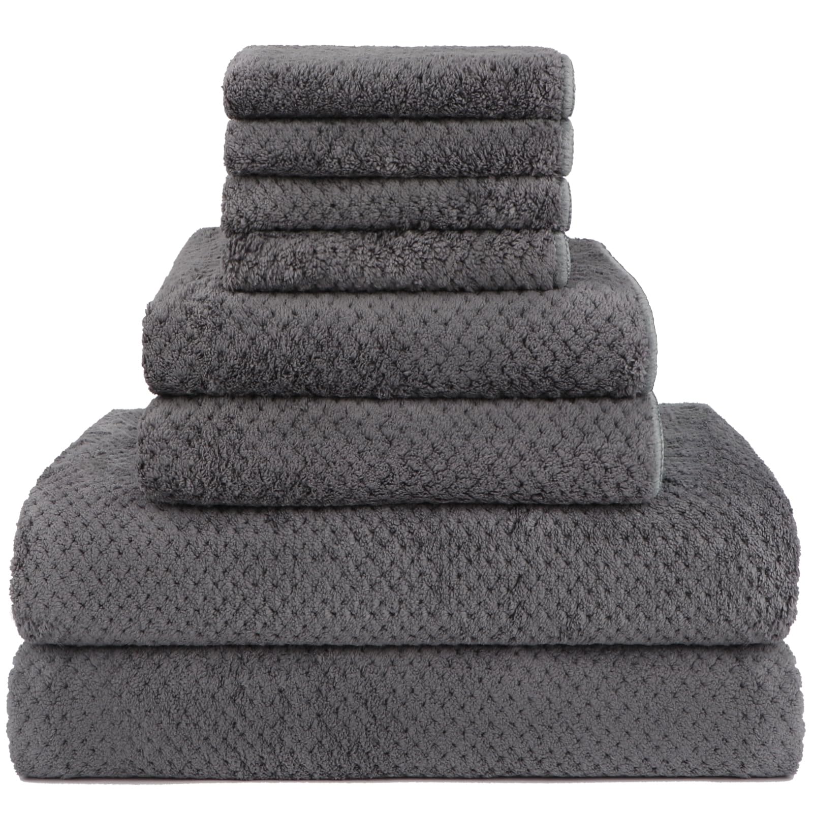 Amazon.com: HOMEXCEL 8 Piece Bath Towel Set, Microfiber